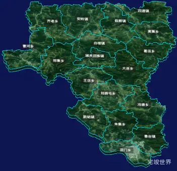 threejs周口市淮阳区geoJson地图3d地图CSS3D标签